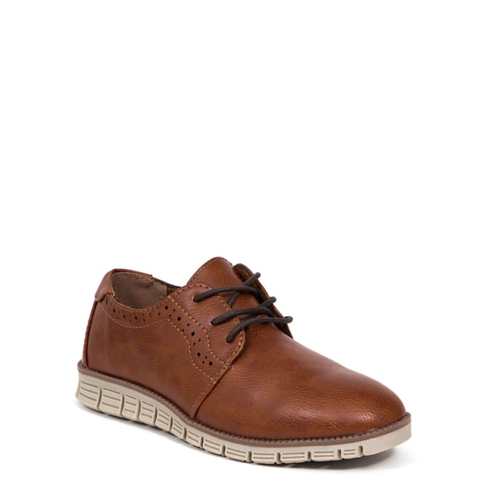 Deer Stags Brown Kids Casual Lace-Up Sneakers